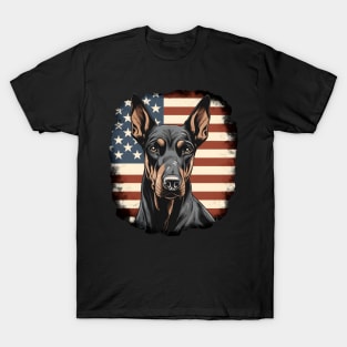 Doberman Pinscher 4th of July T-Shirt